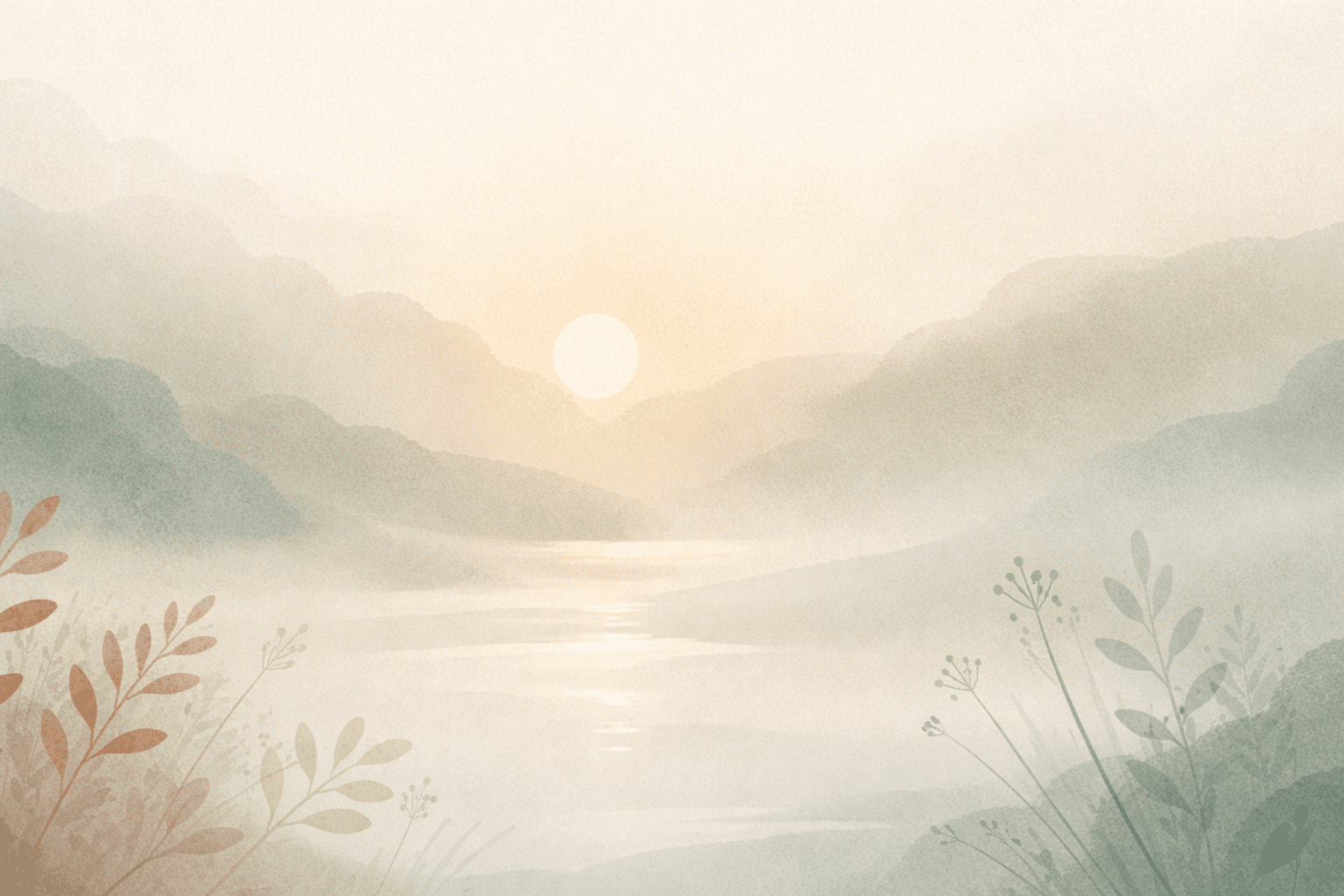 Multiple elements in motion gradually finding alignment