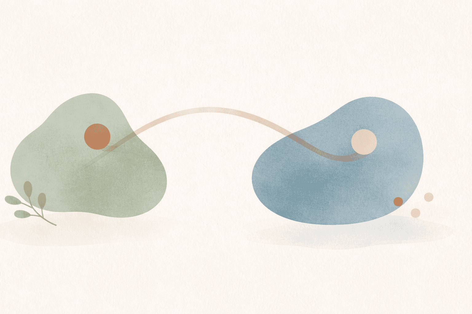 Soft gradient spectrum from deeper to lighter tones