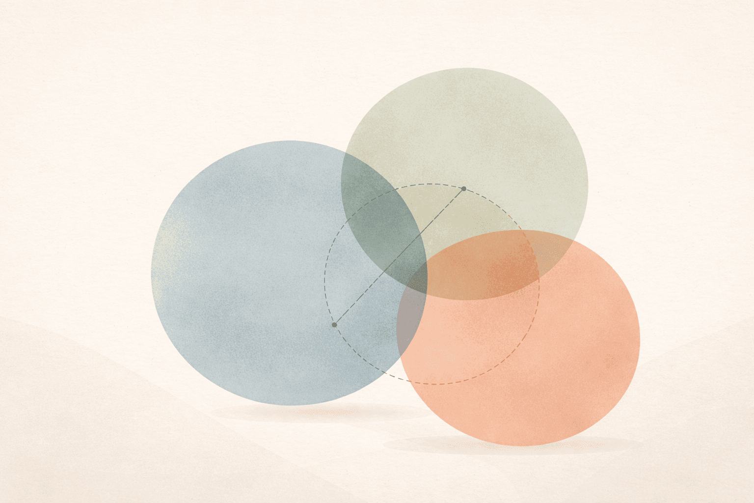 Abstract shapes finding balance and equilibrium