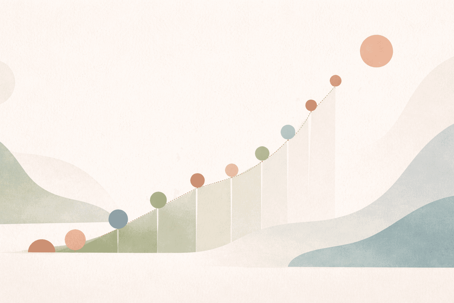 Three overlapping translucent circles in muted tones