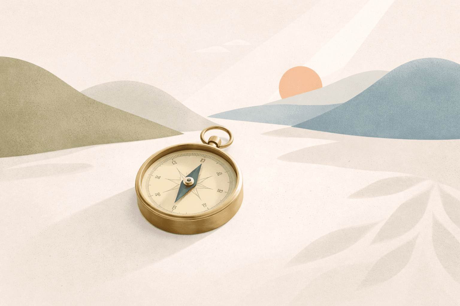 Simple ceramic bowl and linen on a warm wooden surface