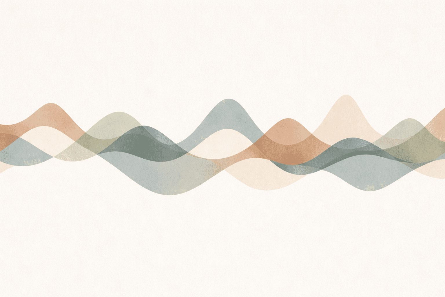 Abstract data points transforming into a gentle upward arc