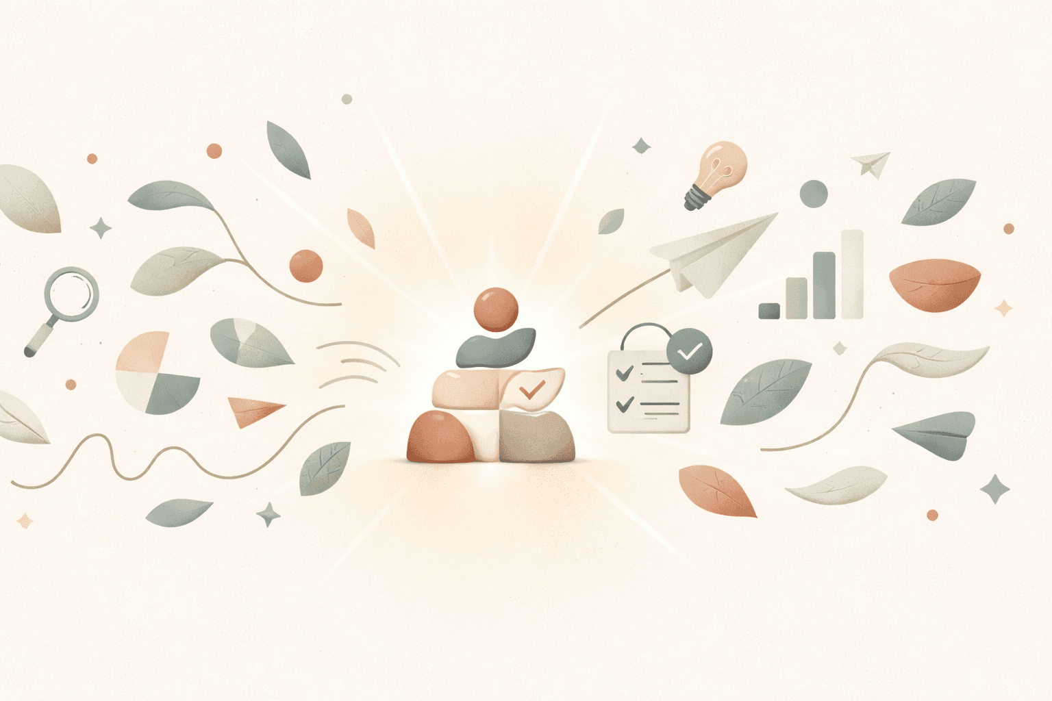 Warm sunlight filtering through a green plant